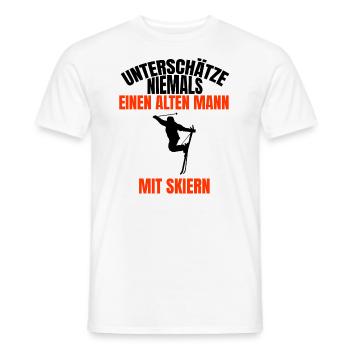 Ski fahren Spruch Skier Skifahren Vater Skifahrer - Männer T-Shirt - Weiß - Vorne - AI Model Male 178 dark (178cm)