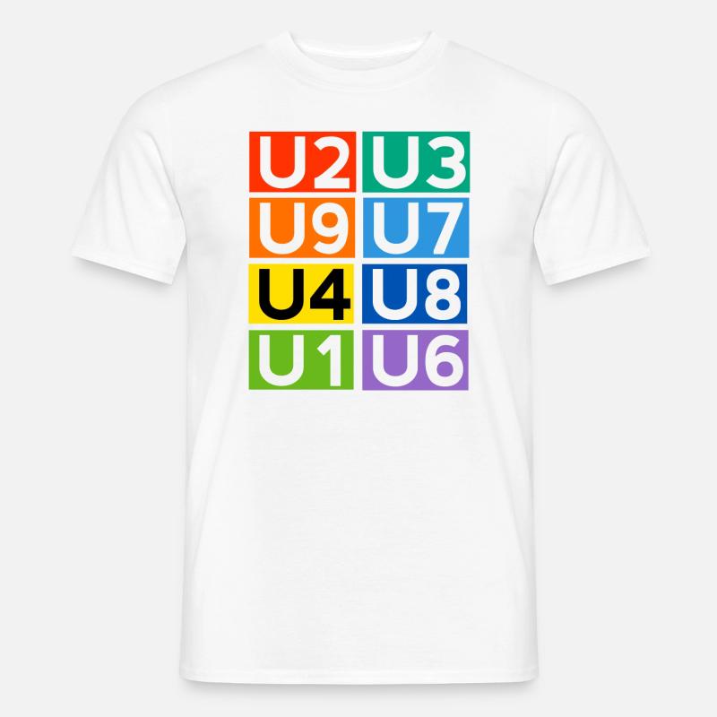 Berliner U-Bahn - Männer T-Shirt - Weiß
