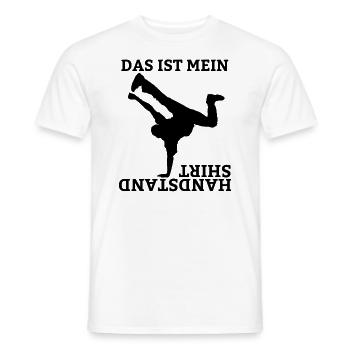 Handstand Sportlehrer Gymnastik Bodenturnen Turner - Männer T-Shirt - Weiß - Vorne - AI Model Male 178 dark (178cm)