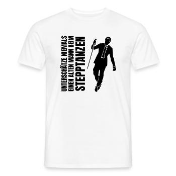 Dad Geschenk Stepptänzer Vater Stepptanz Papa Tanz - Männer T-Shirt - Weiß - Vorne - AI Model Male 178 dark (178cm)