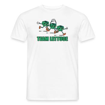 Team Lettuce - Men's T-Shirt - white - Front - AI Model Male 178 dark (178cm)