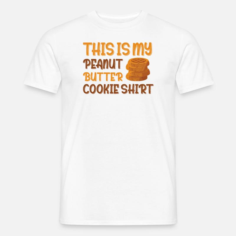 Süßes Erdnussbutterplätzchen - Männer T-Shirt - Weiß