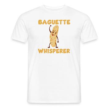 Baguette Chuchoteur - T-shirt homme - blanc - Devant - AI Model Male 178 dark (178cm)