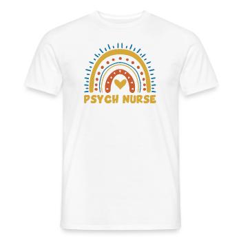Infirmière psychiatrique - T-shirt homme - blanc - Devant - AI Model Male 178 dark (178cm)