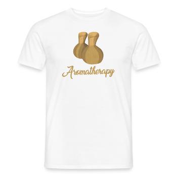 Tolle Aromatherapie Geschenkidee - Männer T-Shirt - Weiß - Vorne - AI Model Male 178 dark (178cm)