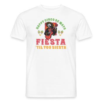 Lustige Cinco De Mayo Zitat Liebe Mexiko Party - Männer T-Shirt - Weiß - Vorne - AI Model Male 178 dark (178cm)