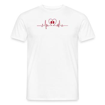 Nieren Herzschlag - Männer T-Shirt - Weiß - Vorne - AI Model Male 178 dark (178cm)