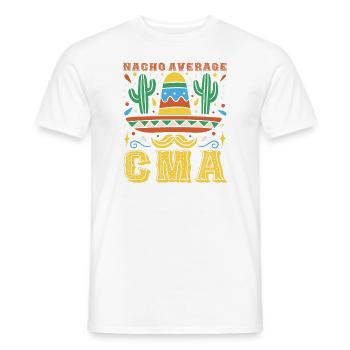 Nacho Infirmière moyenne CMA - T-shirt homme - blanc - Devant - AI Model Male 178 dark (178cm)