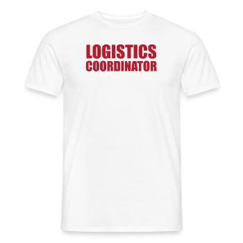 Great Logistics Coordinator - Men's T-Shirt - white - Front - AI Model Male 178 dark (178cm)