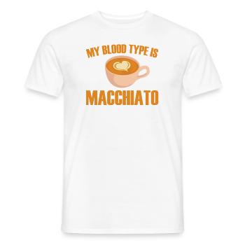 Macchiato - T-shirt homme - blanc - Devant - AI Model Male 178 dark (178cm)