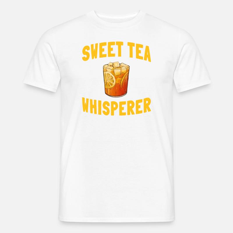 Lustiges Süßes Teeflüsterer - Männer T-Shirt - Weiß