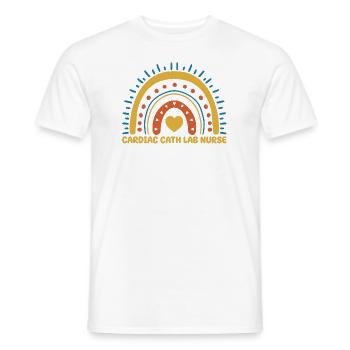 Cardiac catheterization laboratory nurse - Men's T-Shirt - white - Front - AI Model Male 178 dark (178cm)