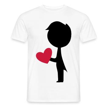 jeune marié - T-shirt homme - blanc - Devant - AI Model Male 178 dark (178cm)