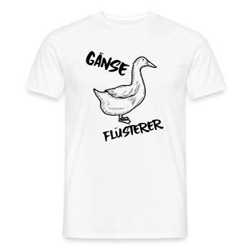 Gänse Flüsterer - Männer T-Shirt - Weiß - Vorne - AI Model Male 178 dark (178cm)