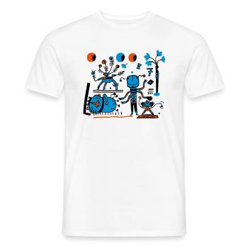 Universe - Men's T-Shirt - white - Front - AI Model Male 178 dark (178cm)