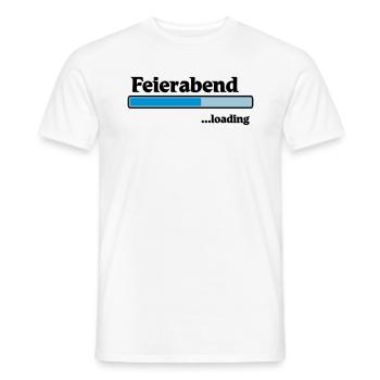 Feierabend loading - Männer T-Shirt - Weiß - Vorne - AI Model Male 178 dark (178cm)