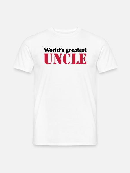 World's greatest Uncle - Männer T-Shirt - Weiß