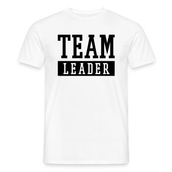 Team Leader - Männer T-Shirt - Weiß - Vorne - AI Model Male 178 dark (178cm)