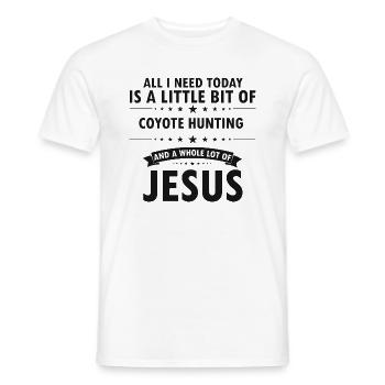 Conception de coyote pour les réacteurs de coyote - T-shirt homme - blanc - Devant - AI Model Male 178 dark (178cm)