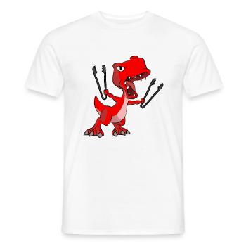 Dino Lustig - Men's T-Shirt - white - Front - AI Model Male 178 dark (178cm)