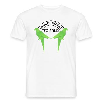 Design coloré Kirigami Origami - T-shirt homme - blanc - Devant - AI Model Male 178 dark (178cm)