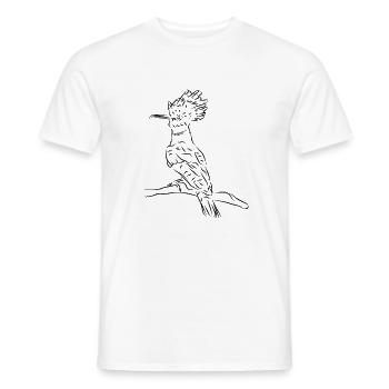 Wiedehopf Vogel Natur Schutz - Männer T-Shirt - Weiß - Vorne - AI Model Male 178 dark (178cm)