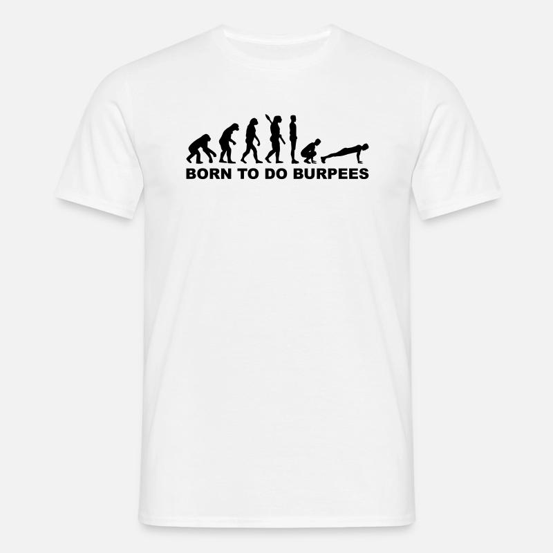 Evolution Burpees - Men's T-Shirt - white