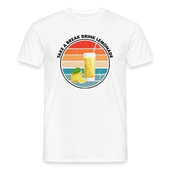 Lemon Design Lemonades Stand Boss Vente de citron - T-shirt homme - blanc - Devant - AI Model Male 178 dark (178cm)