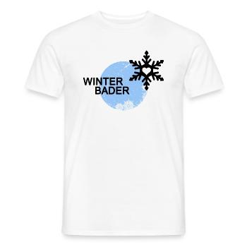 Winterbader Eisbader Winterschwimmen - Männer T-Shirt - Weiß - Vorne - AI Model Male 178 dark (178cm)