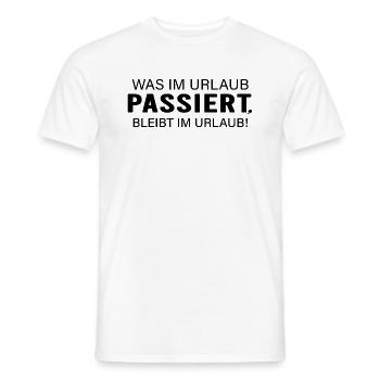 Urlaub Reiseleiter "all inclusive" road trip - Männer T-Shirt - Weiß - Vorne - AI Model Male 178 dark (178cm)