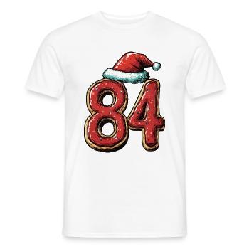 84 Numéro Noël - T-shirt homme - blanc - Devant - AI Model Male 178 dark (178cm)