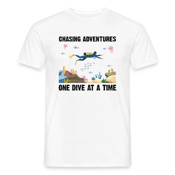 Diving Adventure Divers Sea Ocean - Men's T-Shirt - white - Front - AI Model Male 178 dark (178cm)