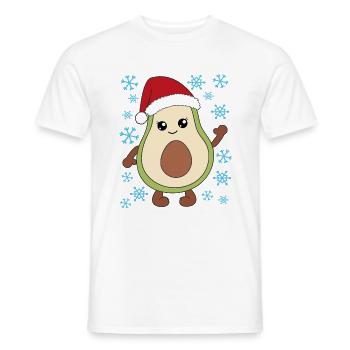 Avocado Christmas gift Christmas present - Men's T-Shirt - white - Front - AI Model Male 178 dark (178cm)