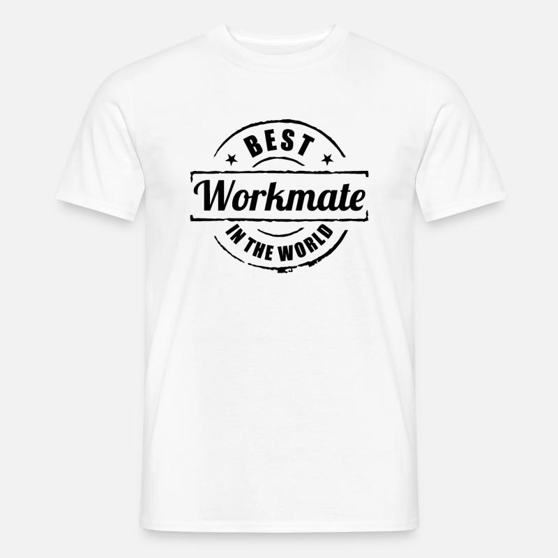 Beste Kollegin Bester Arbeitskollege Geschenk - Männer T-Shirt - Weiß