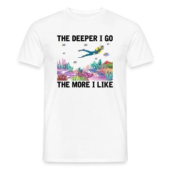 Diving Adventure Divers Sea Ocean - Men's T-Shirt - white - Front - AI Model Male 178 dark (178cm)