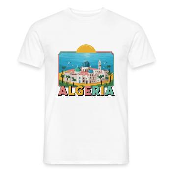 Algérie DZ Algeria - Men's T-Shirt - white - Front - AI Model Male 178 dark (178cm)