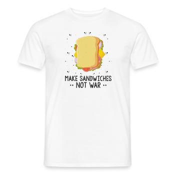 Sandwich Macher Grillen Papa BBQ Sandwich - Männer T-Shirt - Weiß - Vorne - AI Model Male 178 dark (178cm)