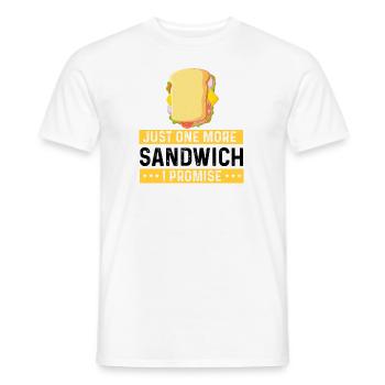Sandwich Lover Cheese Fast Food Food Food - Men's T-Shirt - white - Front - AI Model Male 178 dark (178cm)