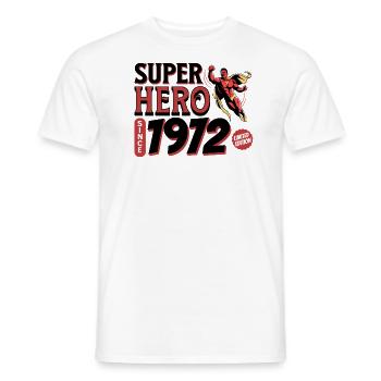 Super Heroes Since 1972 - 50th Anniversary - Men's T-Shirt - white - Front - AI Model Male 178 dark (178cm)