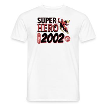 Super Heroes Since 2002 - 20th Anniversary - Men's T-Shirt - white - Front - AI Model Male 178 dark (178cm)