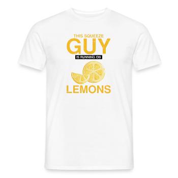 Lemon Design Lemonades Stand Boss Vente de citron - T-shirt homme - blanc - Devant - AI Model Male 178 dark (178cm)