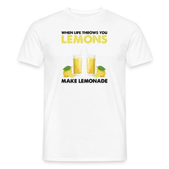 Limonade Limonade Limonade Limonade Stand Design - T-shirt homme - blanc - Devant - AI Model Male 178 dark (178cm)