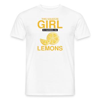 Lemon Design Lemonades Stand Boss Vente de citron - T-shirt homme - blanc - Devant - AI Model Male 178 dark (178cm)
