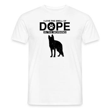 Design Deutscher Schäferhund Polizei Design - Männer T-Shirt - Weiß - Vorne - AI Model Male 178 dark (178cm)