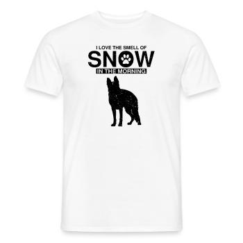 Design German Shepherd Police Design - Men's T-Shirt - white - Front - AI Model Male 178 dark (178cm)
