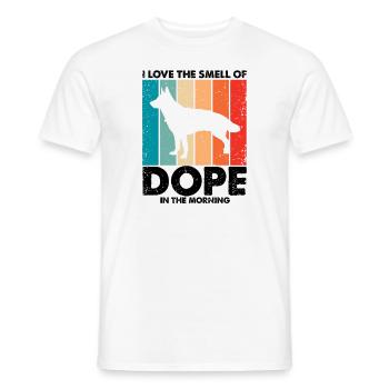 Militär Design Polizei Hund Deutscher Schäfer - Männer T-Shirt - Weiß - Vorne - AI Model Male 178 dark (178cm)
