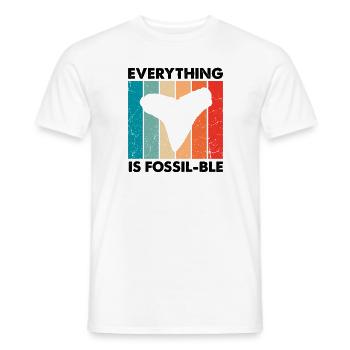 Fossil Archäologie Design Fossilien Fossiljäger - Männer T-Shirt - Weiß - Vorne - AI Model Male 178 dark (178cm)