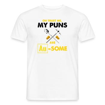 Goldwaschen Goldsucher Goldschüfer Design - Männer T-Shirt - Weiß - Vorne - AI Model Male 178 dark (178cm)