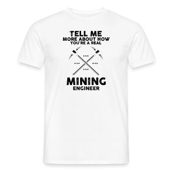 Gold Digger Gold Panning Gold Mining Designs - Men's T-Shirt - white - Front - AI Model Male 178 dark (178cm)