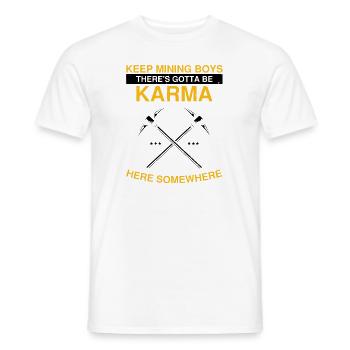 Goldwaschen Goldsucher Goldschüfer Design - Männer T-Shirt - Weiß - Vorne - AI Model Male 178 dark (178cm)